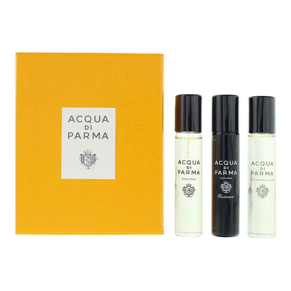Acqua Di Parma Colonia Discovery Set 3 Piece Gift Set: Colonia Eau de Cologne 12ml - Colonia Essenza Eau de Cologne 12ml - Colonia C.l.u.b Eau de Colo - Welzo