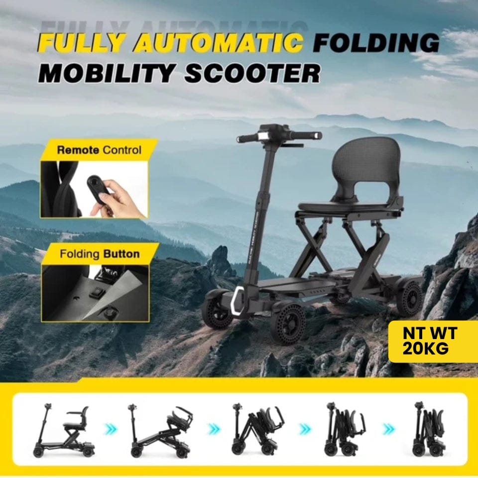 Welzo Veloce Auto automatic folding mobility scooter