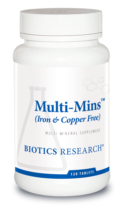 Biotics Research Multi-Min senza ferro e rame – 120 compresse