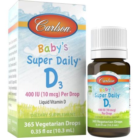 Carlson Labs Babys Super Daily D3 400IU 365 dråber 10,3 ml