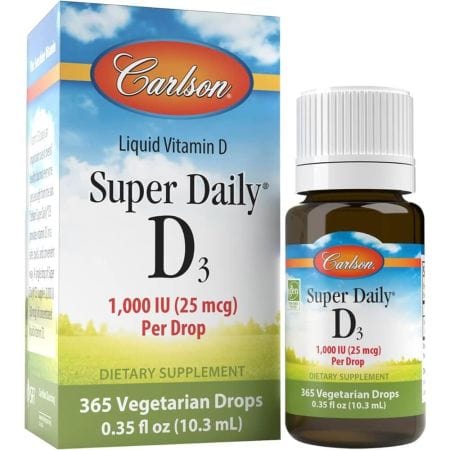 Carlson Labs Super Daily D3 365 σταγόνες 10.3ml