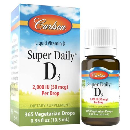 Carlson Labs Super Daily D3 2000IU 365 Drops 10,3 ml