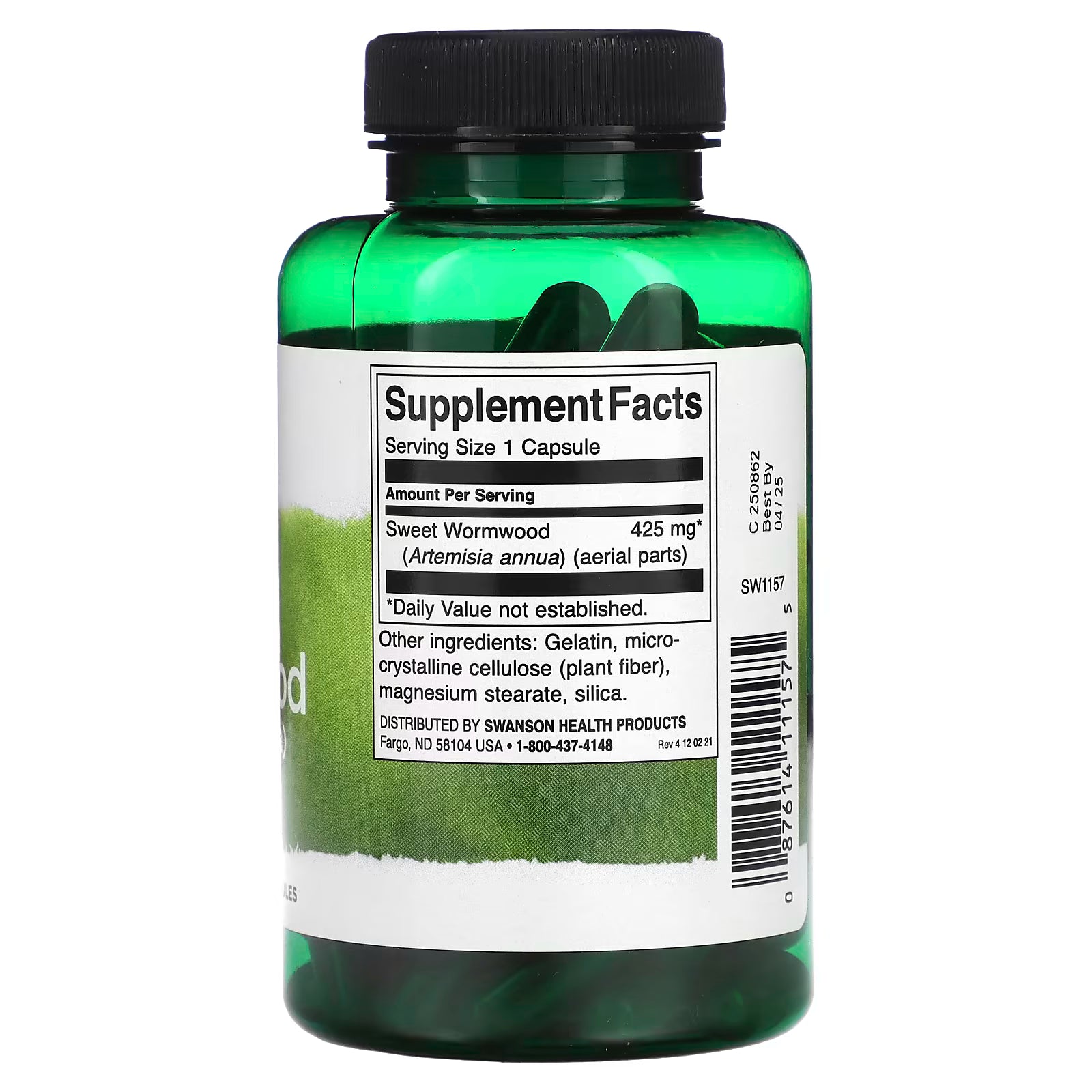 Swanson Full Spectrum Wormwood, 425mg - 90 caps