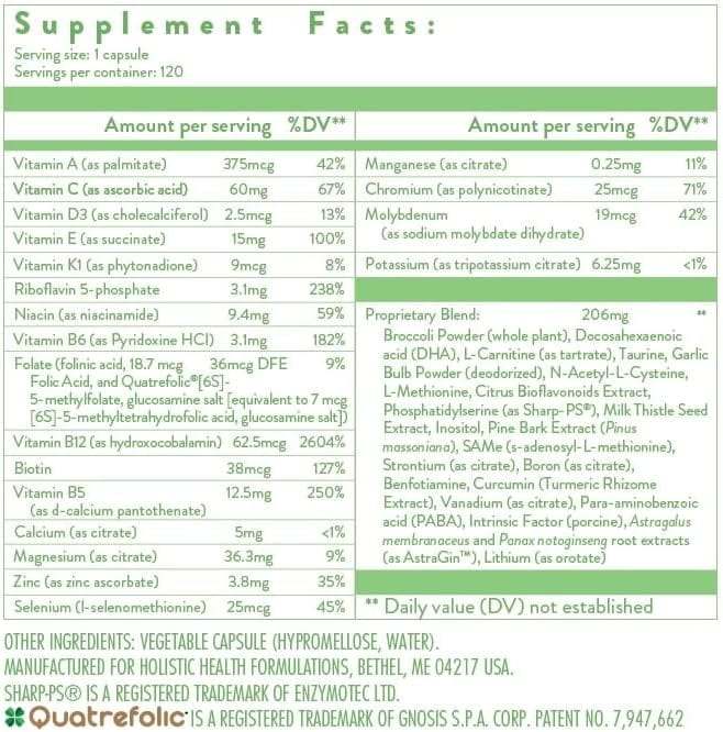 Vse v kapsuli z več vitamini / minerali 120 - celostno zdravje