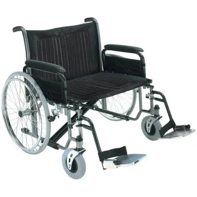 Roma Medical Extra Wide Bariatric Wheelchair – 26" Seat, Heavy Duty Folding Wheelchair for Users Up to 50 Stone