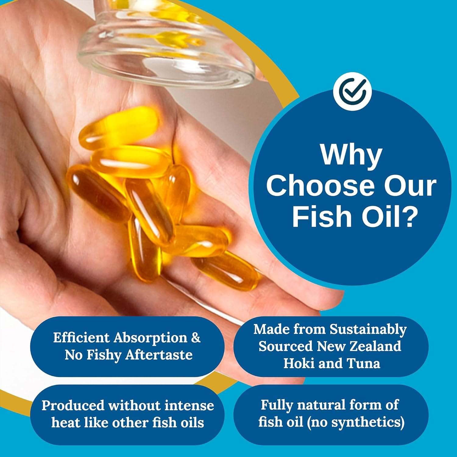 Omega 3 DHA Fish Oil, 60 Gel Caps - XtendLife