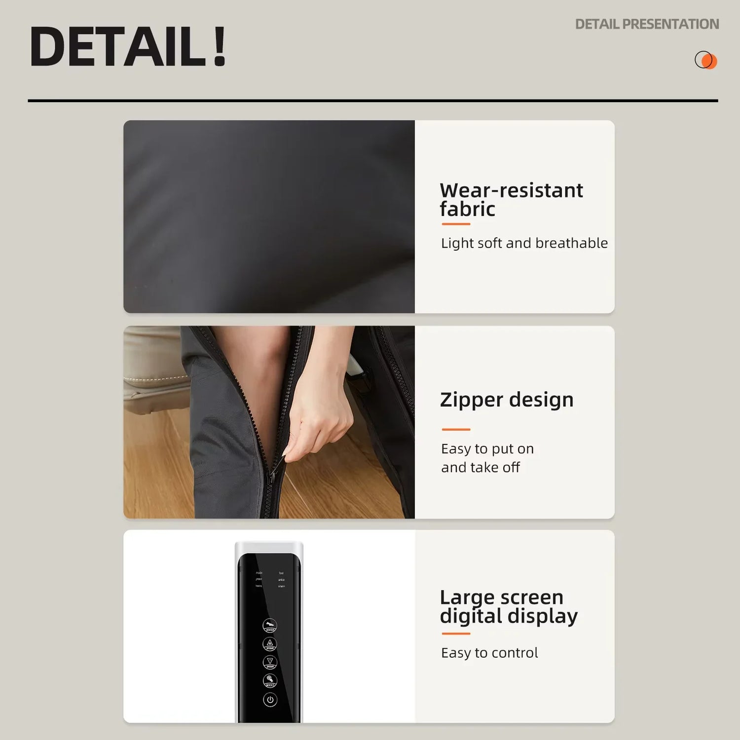 Welzo Air Compression Leg Massager Boots – Full Leg Circulation Recovery System with 6 Airbags, 3 Modes & Adjustable Pressure