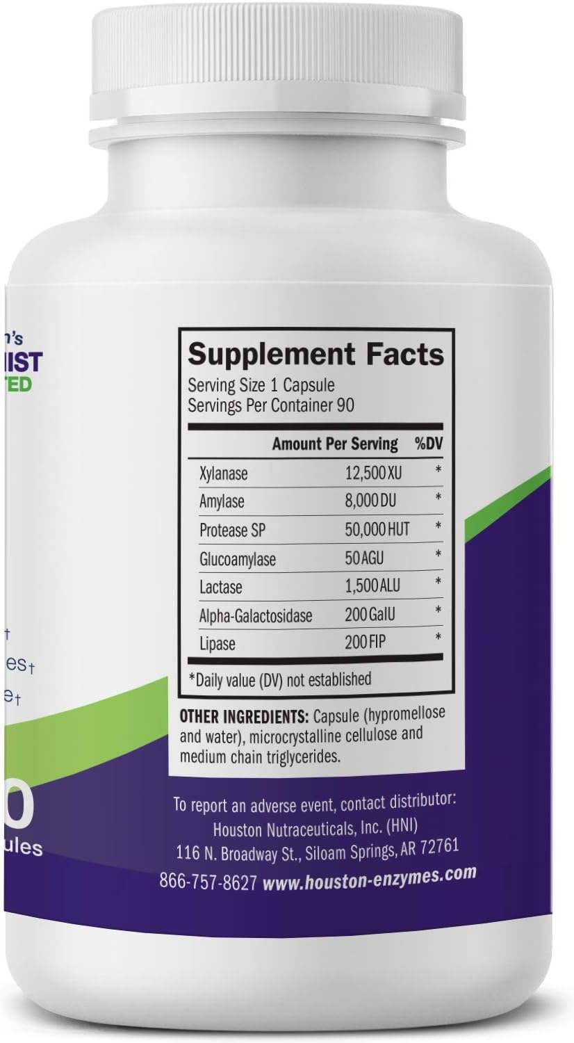 ZyCarb, Multi-Enzyme, 90 Capsules - Houston Enzymes