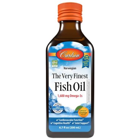 Carlson Labs das beste Fischöl 1.600 mg 6,7 Unzen (200 ml) Orangengeschmack