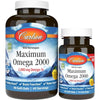 Carlson Labs Maximum Omega 2000mg 90 softgels plus 30 softgels gratuitement