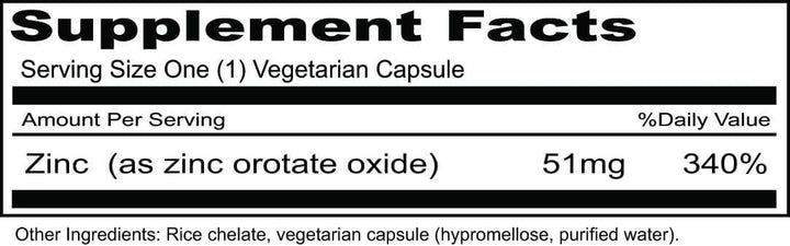 Zink Orotat 100 kapslar - Prioritet en vitaminer