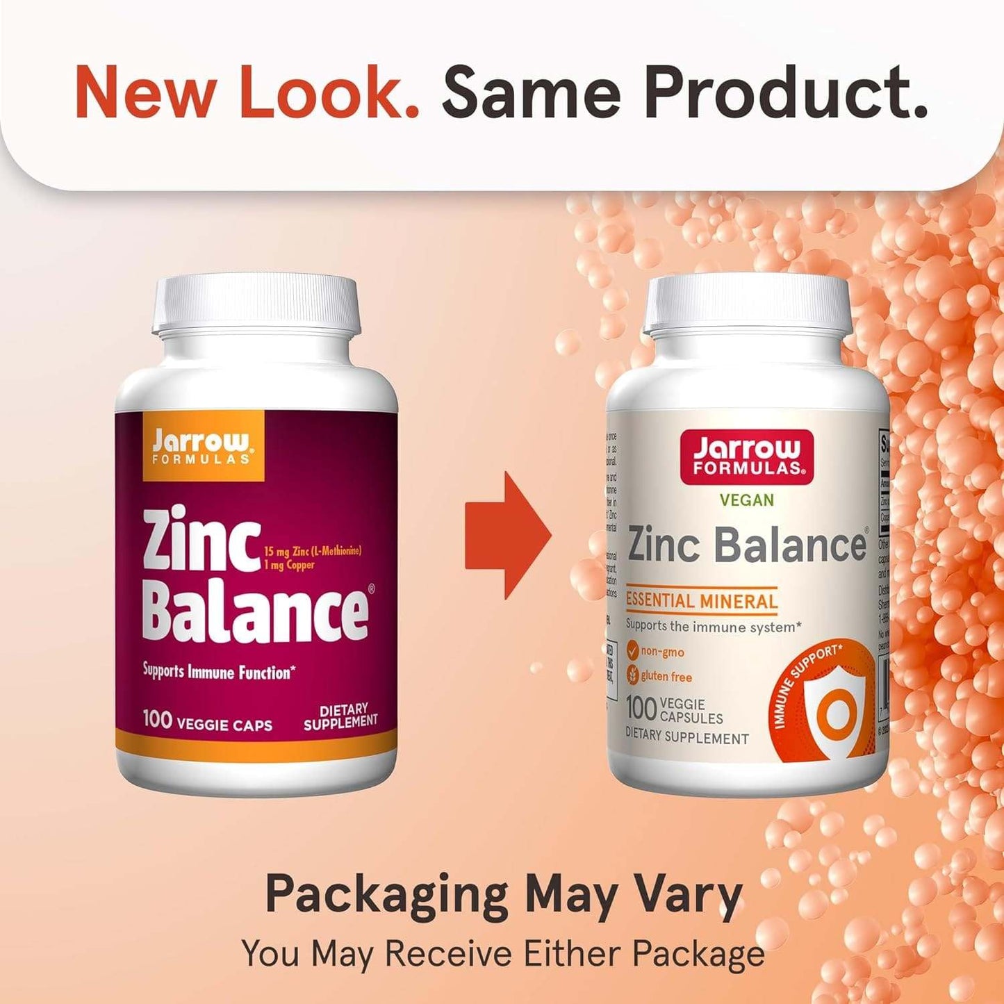 Balance du zinc, 100 capsules de légumes - Formules Jarrow