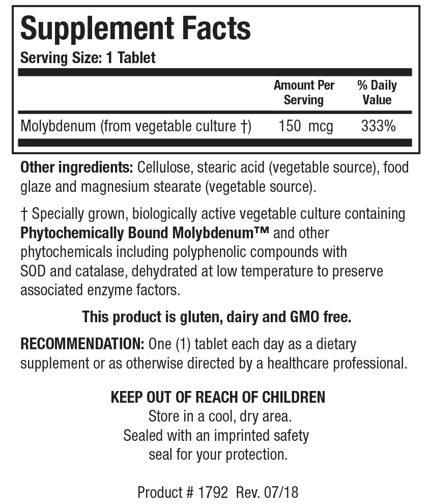 Bioticaonderzoek Mo-Zyme Forte 150 µg – 100 tabletten – afbeelding 2