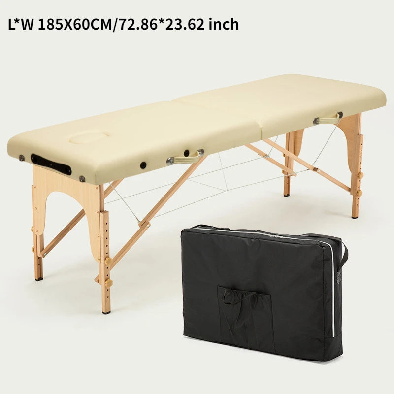 Folding Beauty Salon Bed, Portable Spa Massage Tables, Foldable with Bag