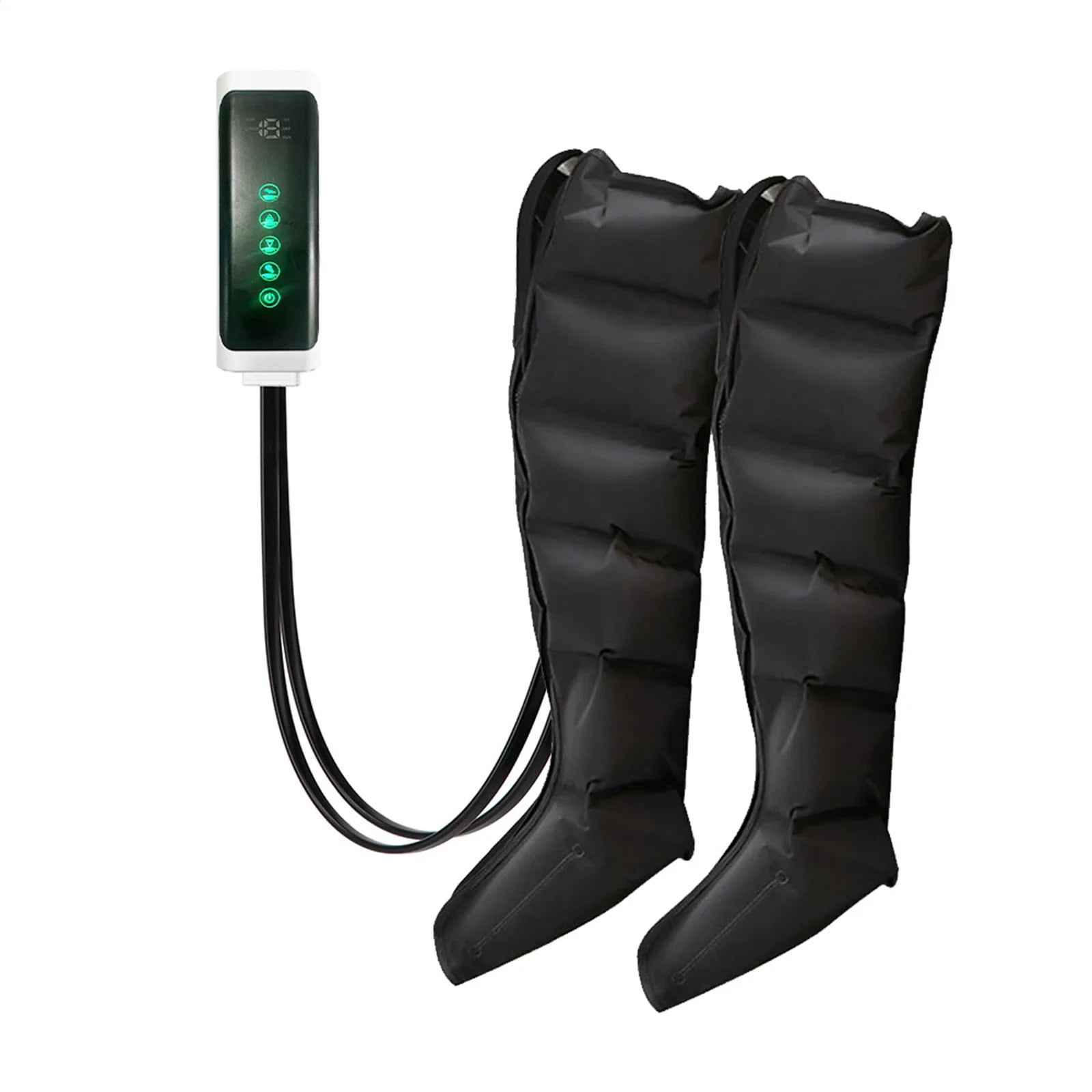 Welzo Air Compression Leg Massager Boots – Full Leg Circulation Recovery System with 6 Airbags, 3 Modes & Adjustable Pressure