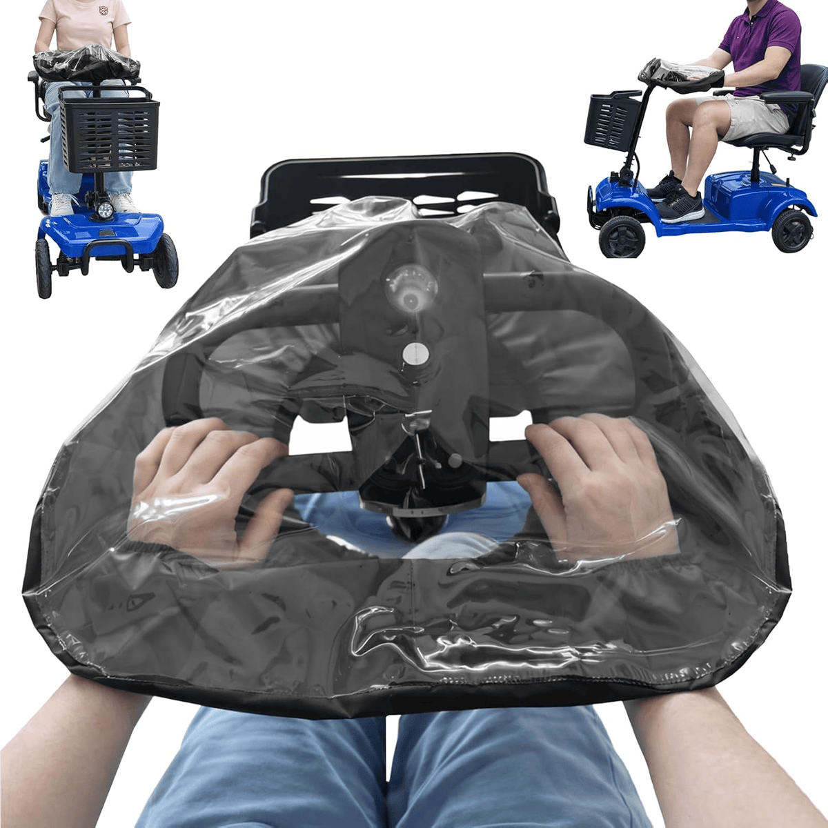 WeCan by Welzo Scooter velika kišna navlaka s prozirnim prozorom