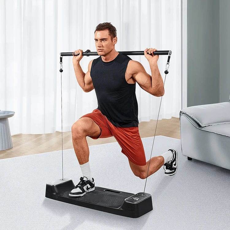 Welzo ForceCore Pro Smart Resistance Trainer – Squat digitale in palestra a casa, regolabile da 1,5 a 30 kg, allenamento per la forza di tutto il corpo