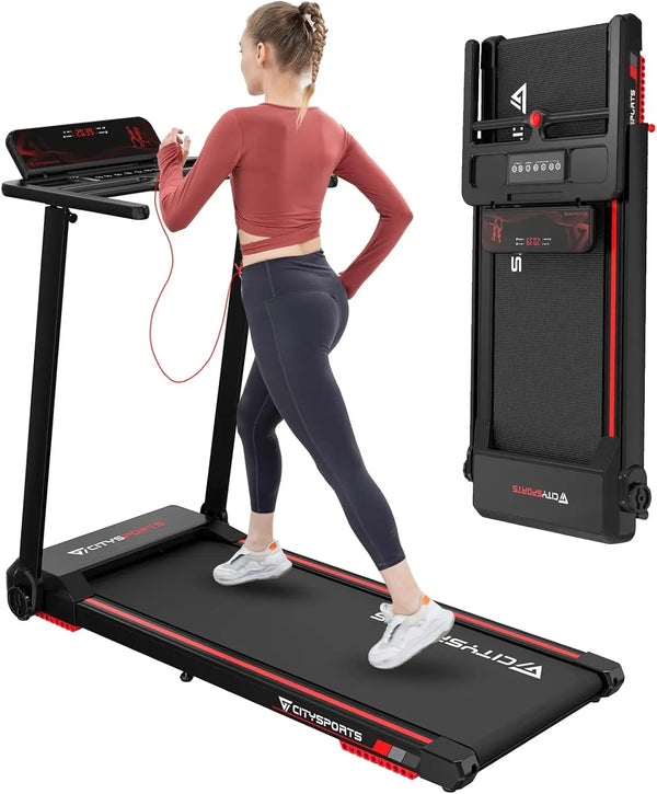 Life Fitness Premium Foldable Treadmill – Portable Home & Office Fitness Treadpad