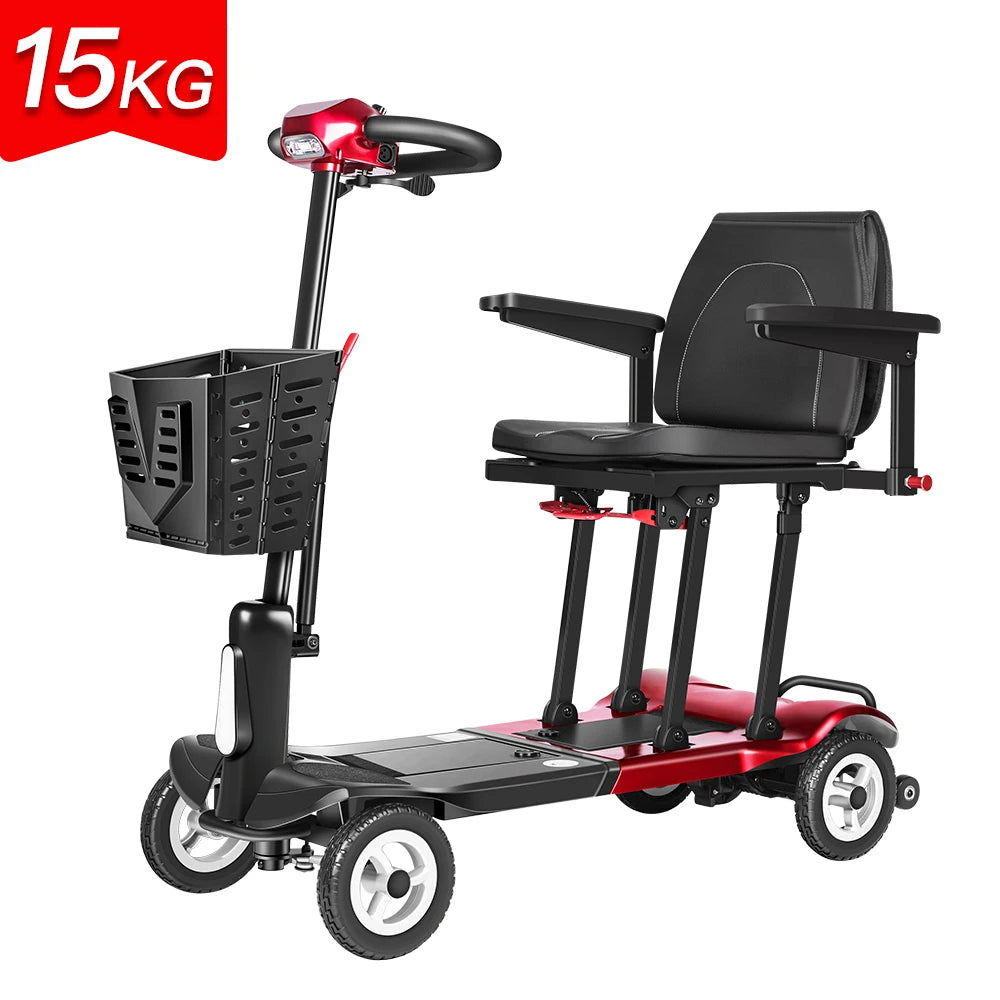 Welzo Feather Ultra-Light 15KG Long Range Folding Mobility Scooter
