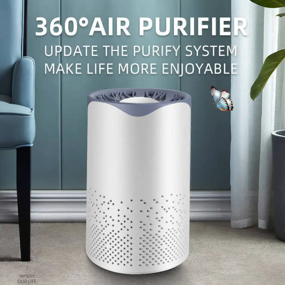 High-Efficiency Air Purifier with HEPA Filter & Negative Ion Generator – Removes Smoke, Odors, Dust, and Pet Dander – Aromatherapy Air Cleaner for Home & Office