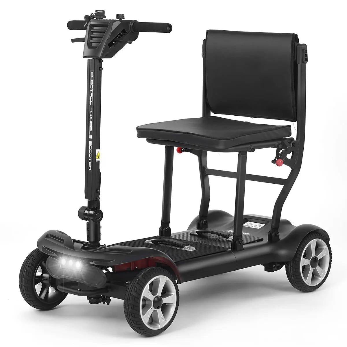 Scooter mobilità pieghevole leggera a tempo libero Welzo - Scooter elettrico portatile a 4 ruote per la batteria al litio degli adulti, range di 20 km