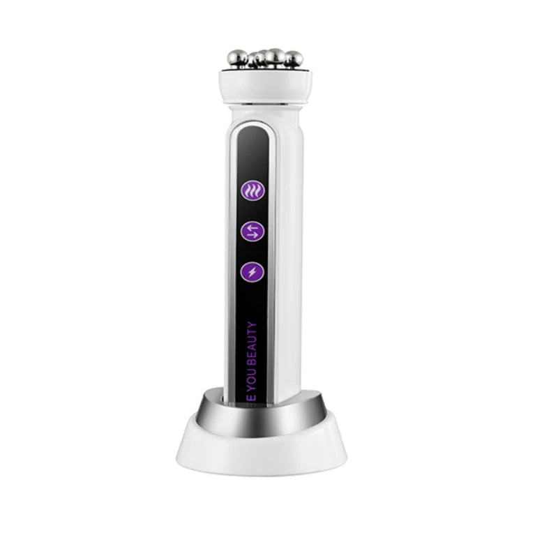 3-i-1 EMS RF-opvarmning Facial & Body Roller Massager-Skin Strimling, Anti-Frinkle, Face Lift & Rejuvenation