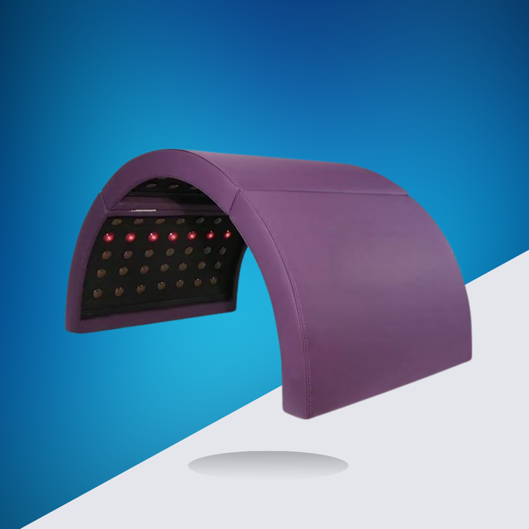 Curved LED Light Therapy Device Lamp with Germanium Stones for Blemishes, Wound Healing & Pain Relief