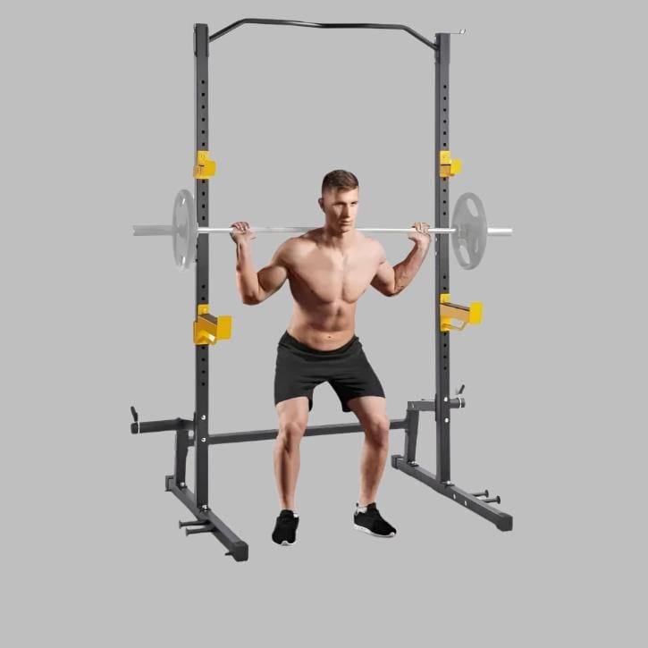 LifeFit Olympic Squat Rack with Functional Trainer – Heavy-Duty Power Cage for Strength Training 800LBS