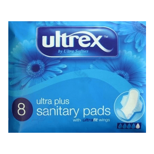 Ultrex Ultra Plus Sanitary Pads with Wings Pack of 8 - welzo