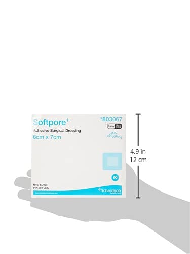 Softpore Adhesive Surgical Dressing 6cm x 7cm Single