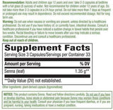 Senna odlazi 1350 mg, 100 veganskih kapsula - prirodni put