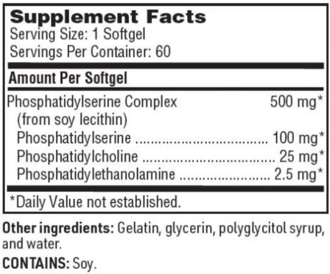 Serrabella Plus (prej fosfatidil serin) 60 softgelov - Klaire Labs (SFI Health)