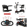 Welzo Venture – Scooter per disabili a 4 ruote pieghevole ultraleggero
