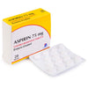 Aspirin 75 mg gastro-resistente Tabletten Pack von 28