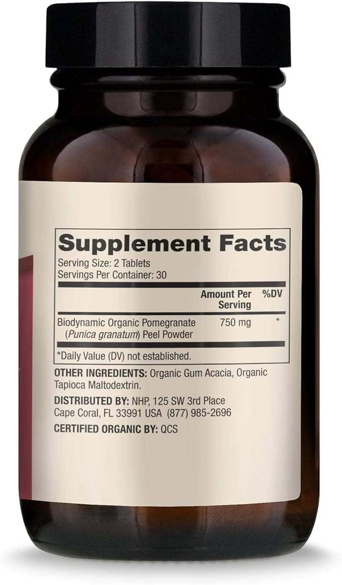 Biodynamic® organsko granatno lupino, 60 tablet - dr. Mercola