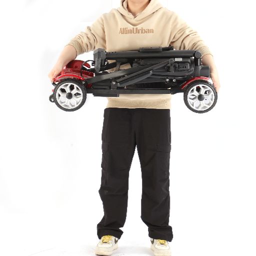 Welzo CareCruise Ελαφρύ αναδιπλούμενο σκούτερ κινητικότητας 4 τροχών