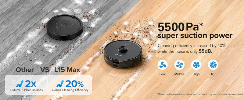 Nexa Vacuum Robot Vacuum & Mop, Smart Mapping,  Auto-Charging, Alexa/Google Control