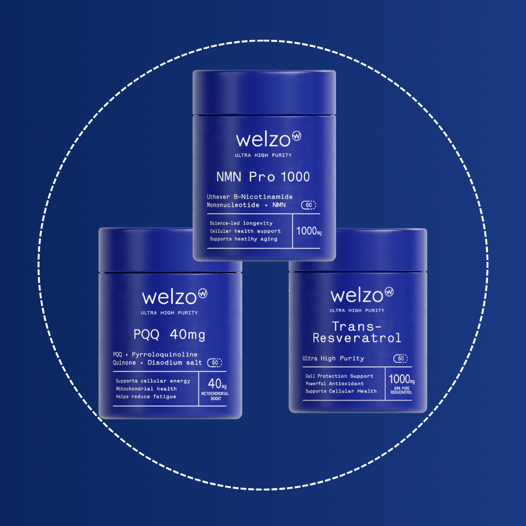 NMN Pro 1000 + Trans-Resveratrol + PQQ Bundle