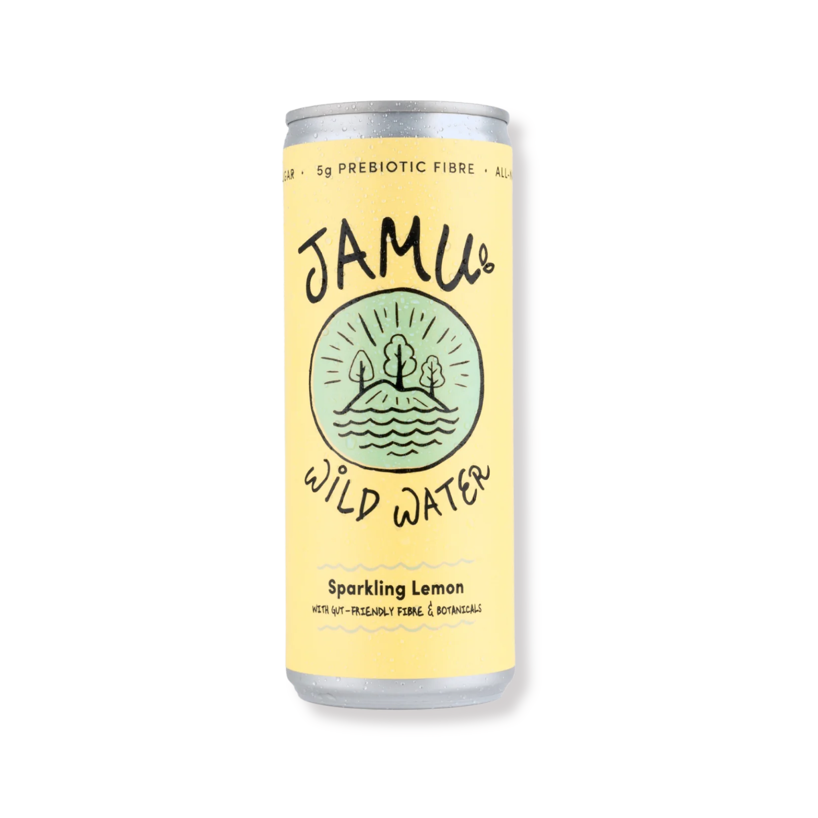 Jamu Wildwasser natürlicher funkelnder Zitronen + gutfreundliche Faser & Botanicals 250 ml