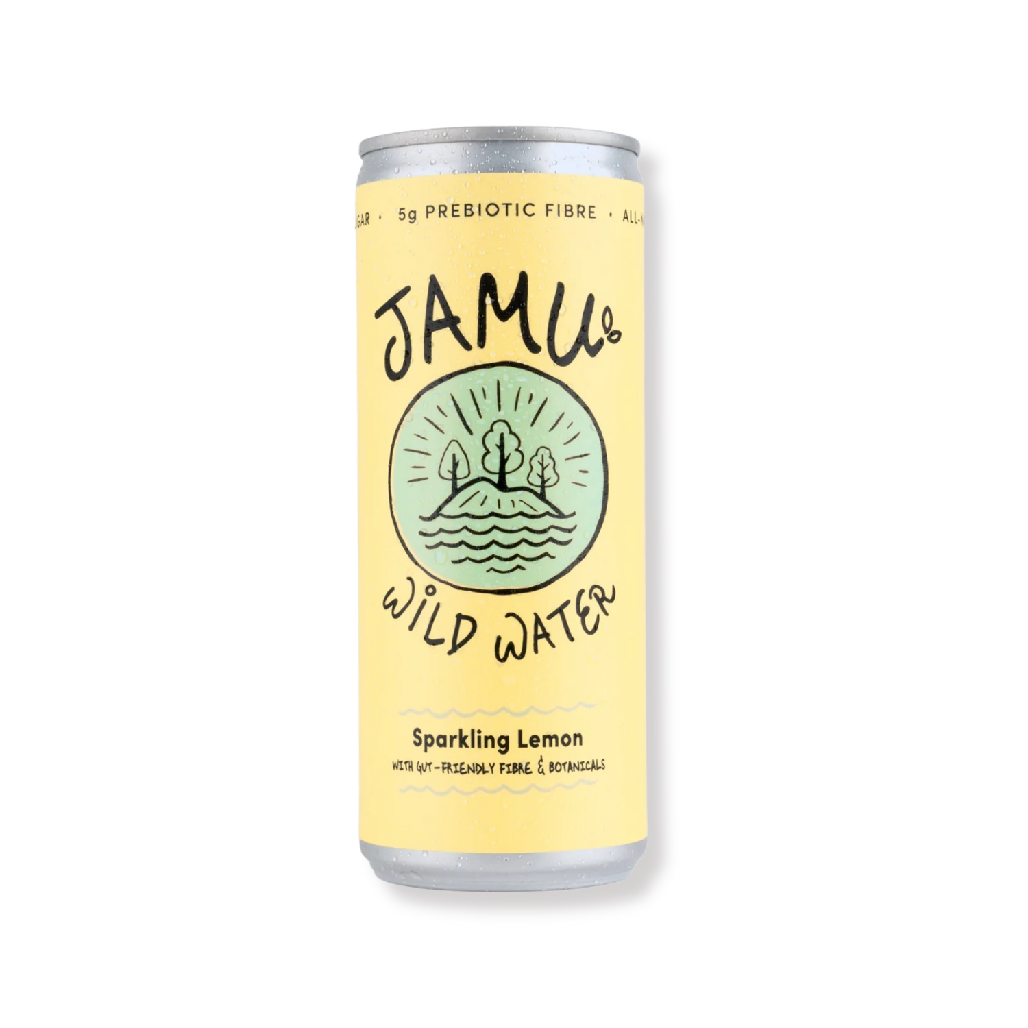 Jamu Wildwasser natürlicher funkelnder Zitronen + gutfreundliche Faser & Botanicals 250 ml