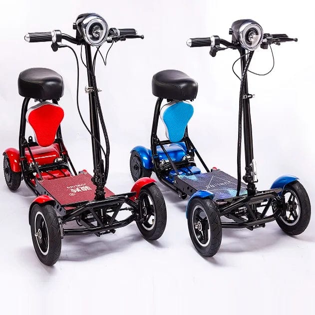 Welzo Triglide sklopivi skuter s 3 kotača - lagani prijenosni električni skuter, litij baterija, raspon od 18 km/h 30 km