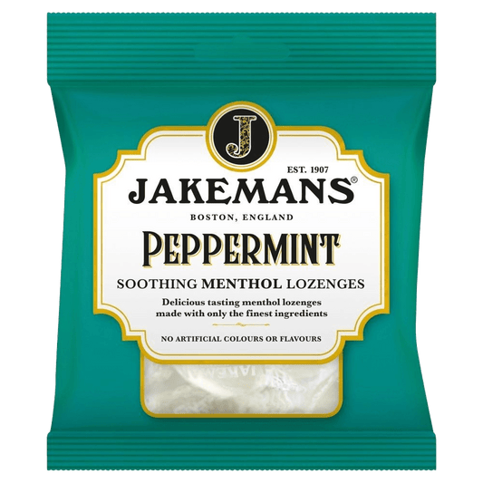 Jakemans Cough Sweets Peppermint Menthol 73g - welzo