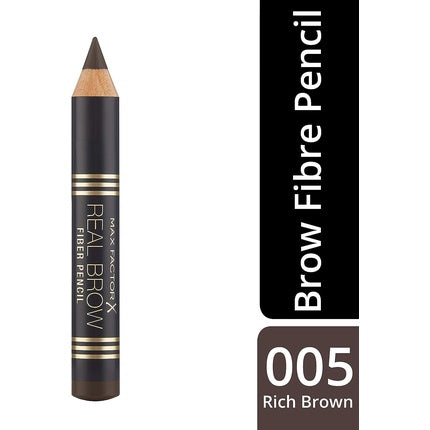 Max Factor Real Brow Fiber Pencil 1.7g 005 Rich Brown