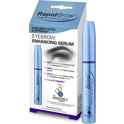 RapidBrow Eyebrow Enhancing Serum for Thicker, Fuller and Healthier Looking Brows 3ml