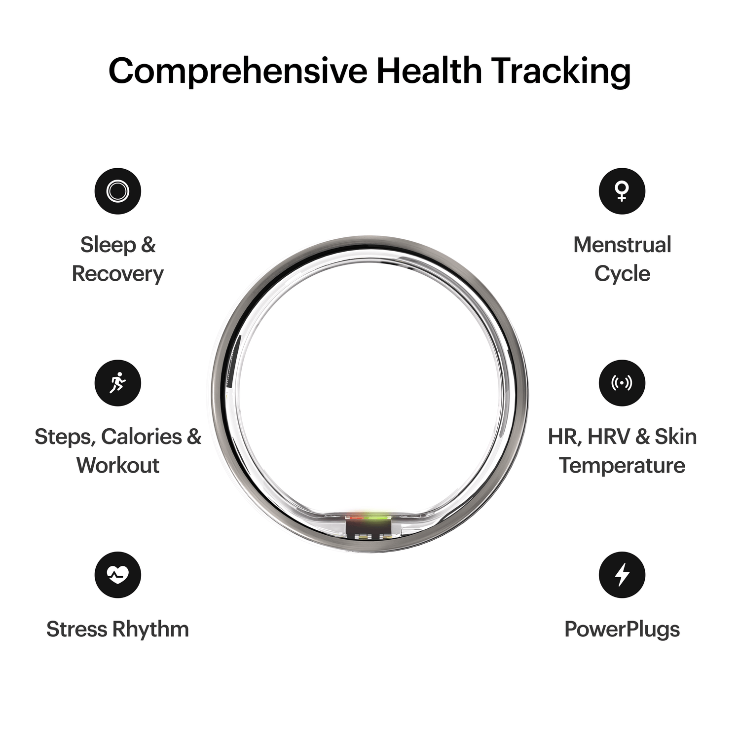 Ultrahuman Ring AIR Raw Titanium - Size 14 (14, Titane brut Ultrahuman Ring AIR Raw Titanium - Size 14 (14, Titane brut