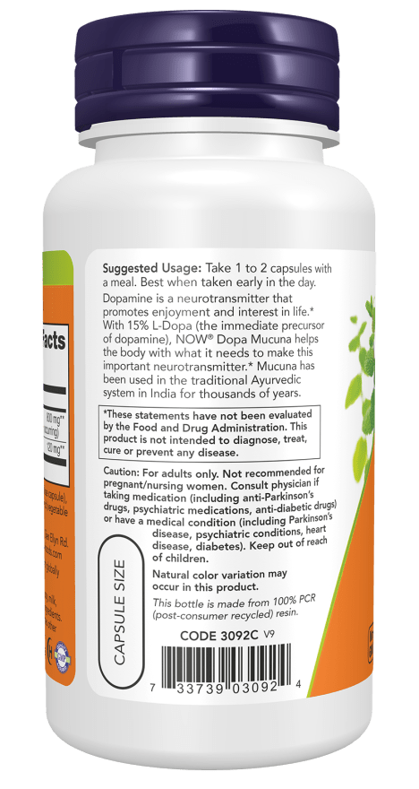 NOW Foods DOPA Mucuna