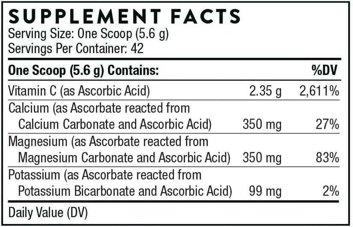 Buffered C Powder 8.15oz (231g) - Thorne