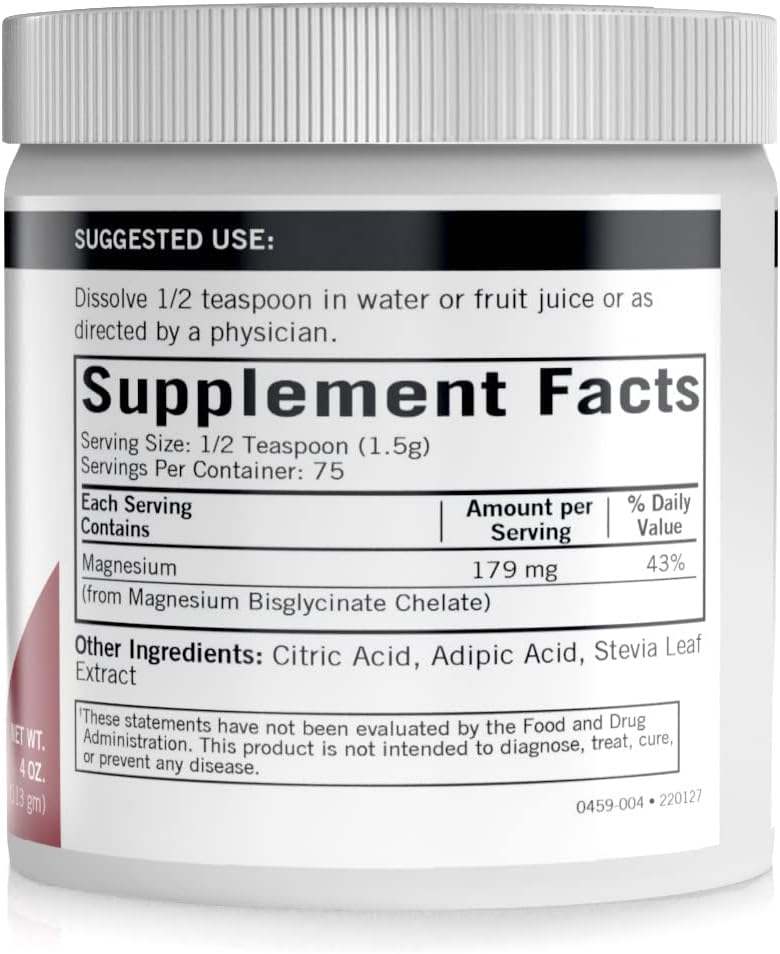 Buffered Magnesium Bisglycinate Powder (Bio -Max Series) 4oz (113G) - Kirkman Labs