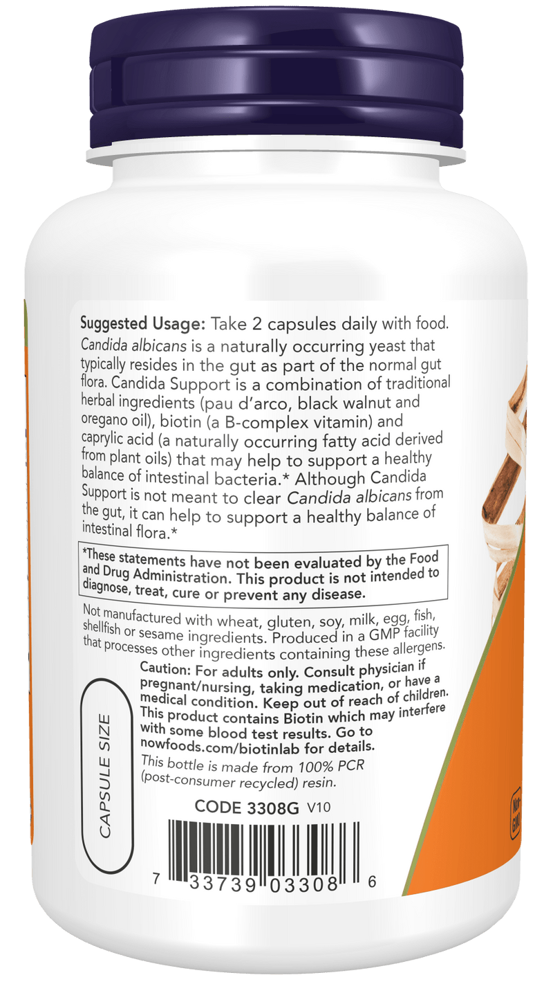 NOW Foods Candida Supplement - 90 vcaps