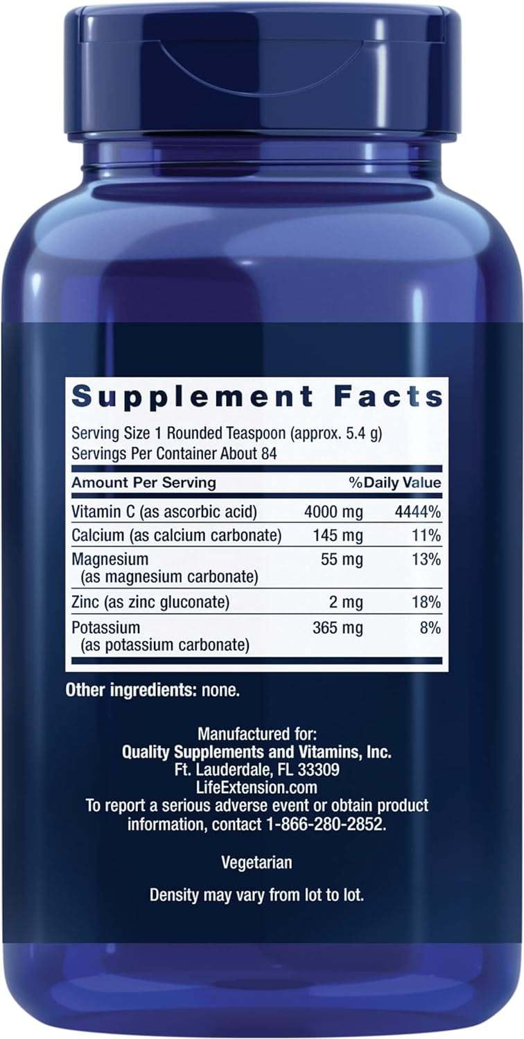 Buffered vitamine C -poeder, 454G - Life Extension